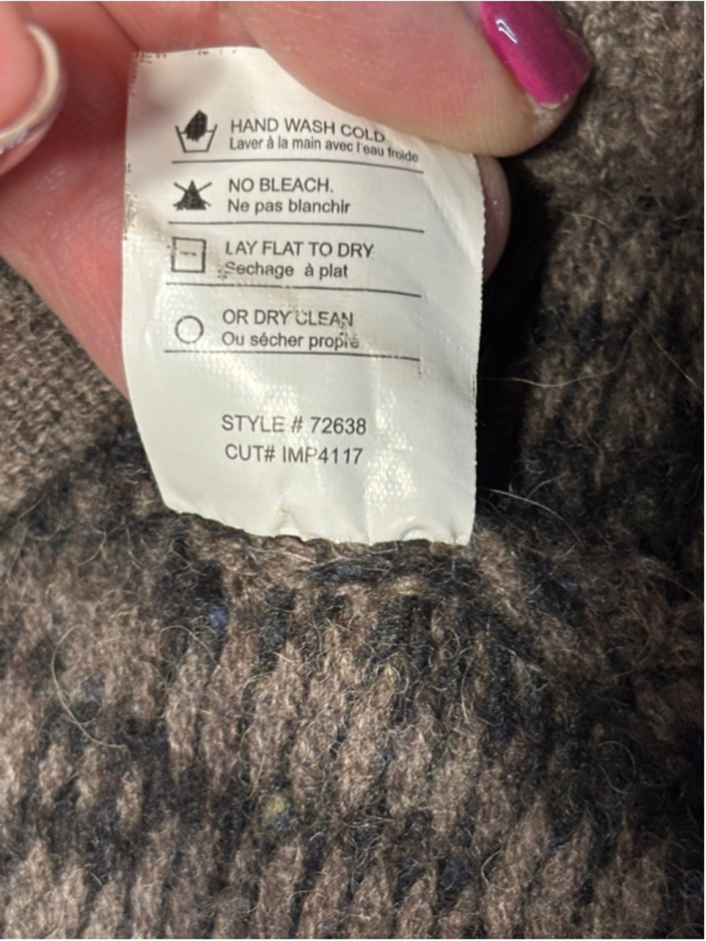 Vince Luxurious Cashmere Wool Alpaca Cardigan Black & Brown Size Large - Picture 8 of 8